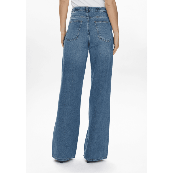 N�mph Jeans - NuBrooklyn Wide Jeans - Medium Blue Denim