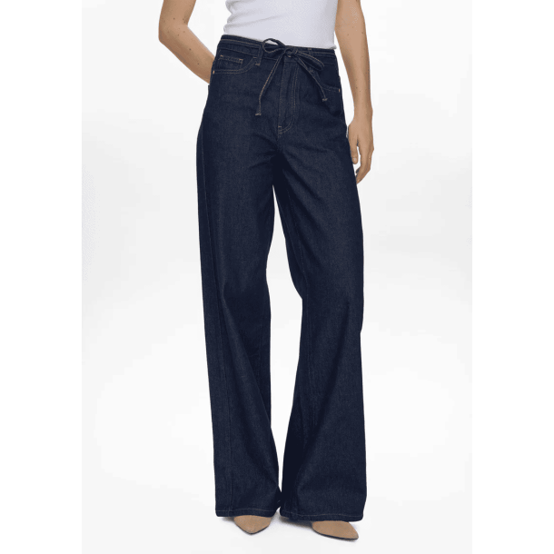 N�mph Jeans - NuBrooklyn Wide Jeans - Dark Blue Denim