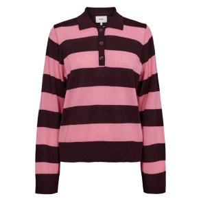 Nmph Bluse - NuChia Polo - Pink Lemonade