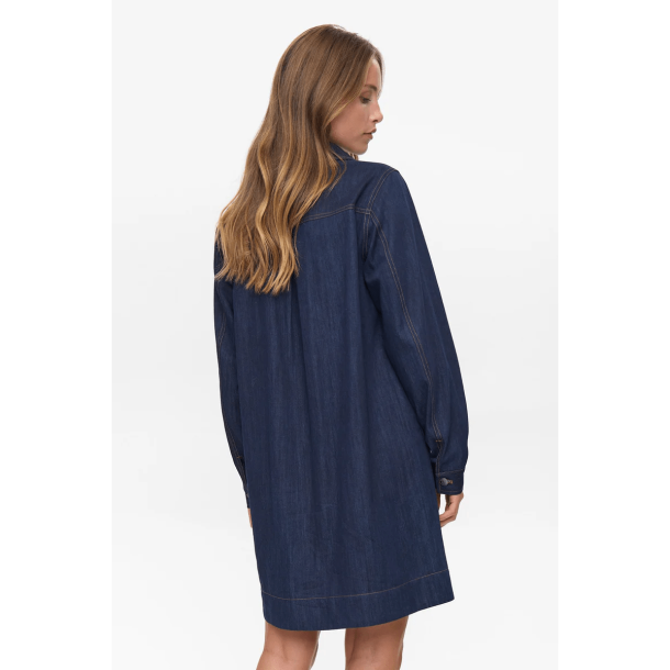Nümph Kjole - NuChiku Dress - Dark Blue Denim