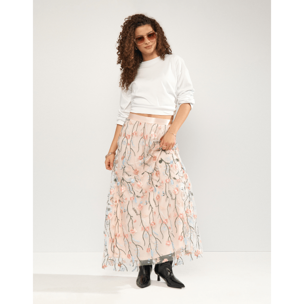 N&uuml;mph Nederdel - NuCoralina Skirt - Mangano Calcite