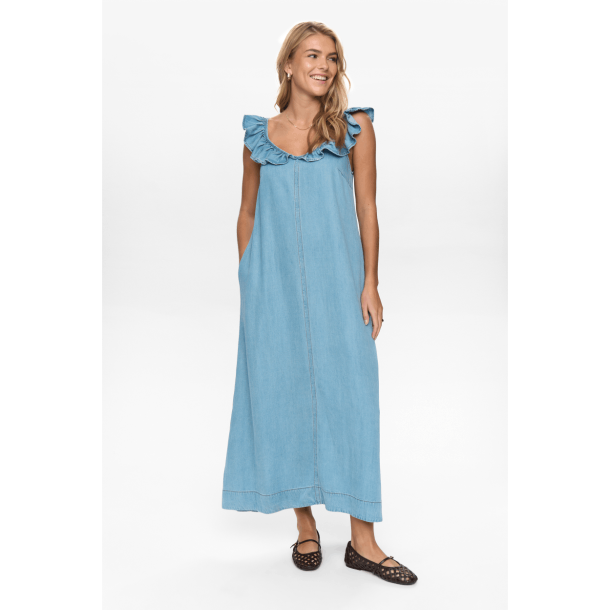 N&uuml;mph Kjole - NuElida Dress - Light Blue Denim