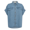 N�mph Skjorte - NuElida Sleeveless Shirt - Denim