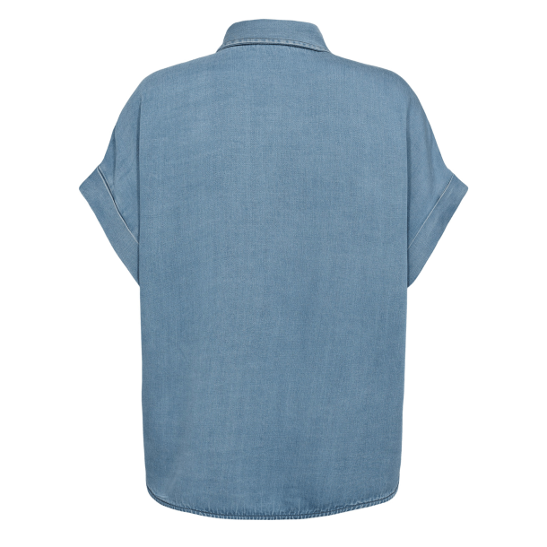 N�mph Skjorte - NuElida Sleeveless Shirt - Denim