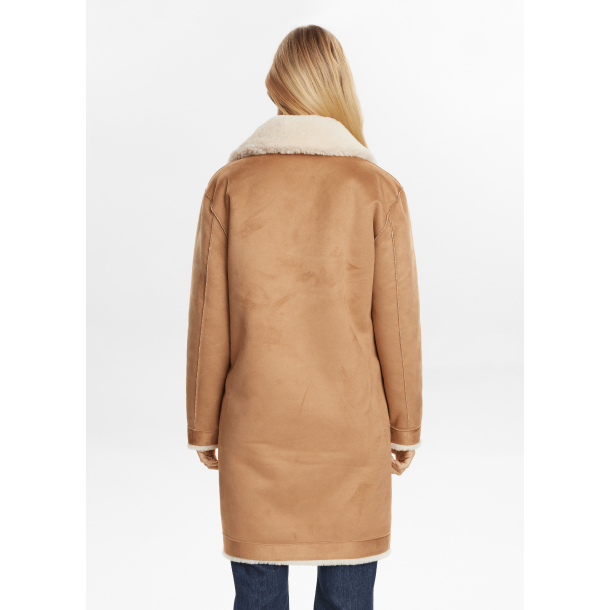 Nümph Jakke - NuElliot Reversable Coat - Cognac