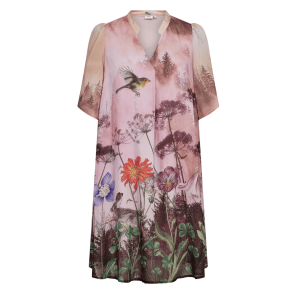 N�mph Kjole - NuForest Dress - Pink Lady