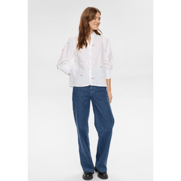 N&uuml;mph Skjorte - NuJoya Shirt - Bright White