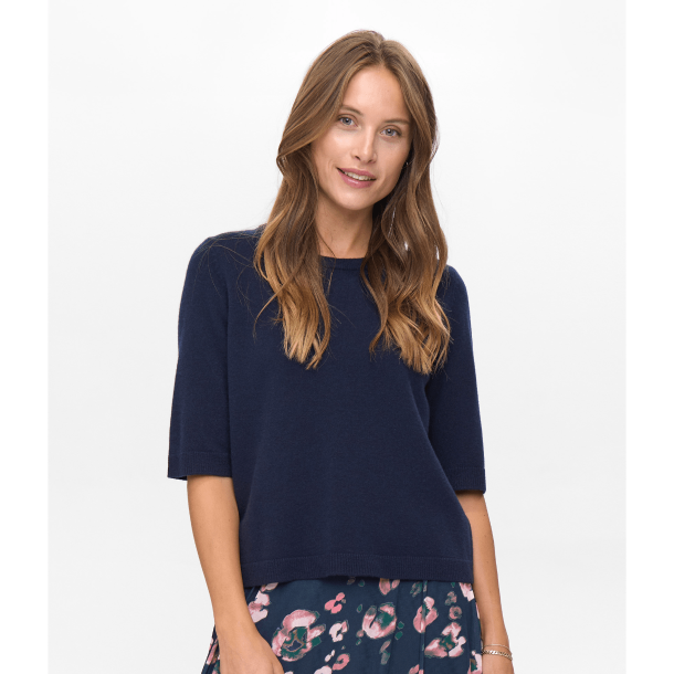 Nümph Strik - NuKally SS Pullover - Dark Sapphire