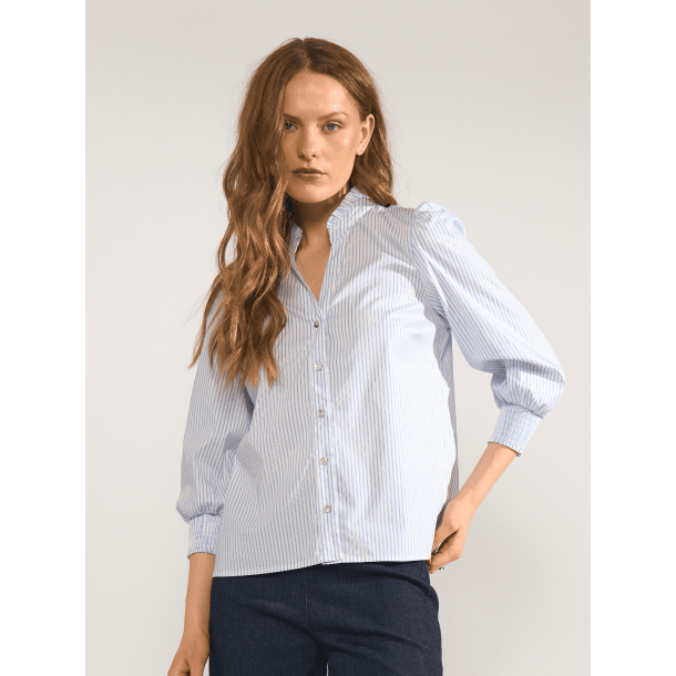 N�mph Skjorte - NuLili Blouse - Floaty Blue