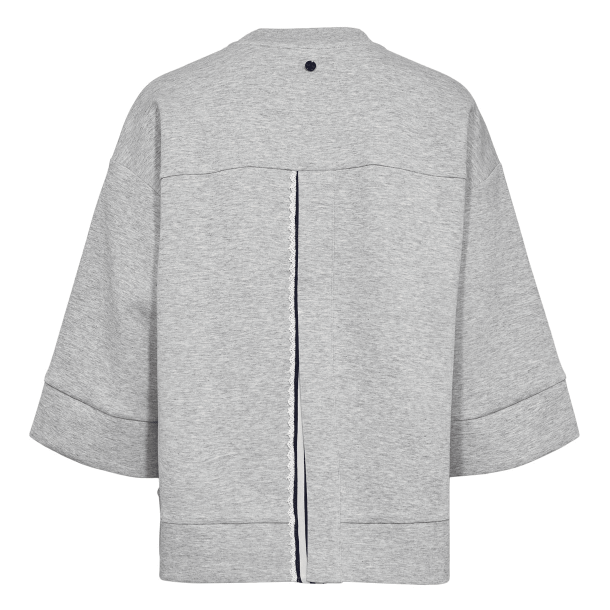 N�mph Sweatshirt - NuNathalie Sweat - Medium Grey Melange