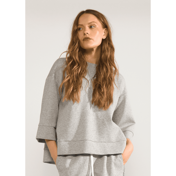 N�mph Sweatshirt - NuNathalie Sweat - Medium Grey Melange