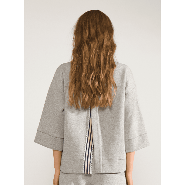 N�mph Sweatshirt - NuNathalie Sweat - Medium Grey Melange