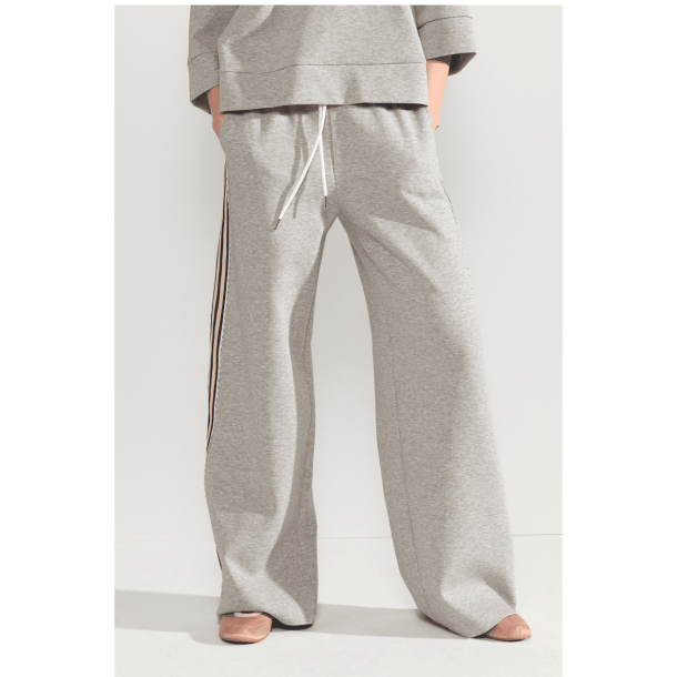 N�mph Bukser - NuNathalie Pants - Medium Grey Melange
