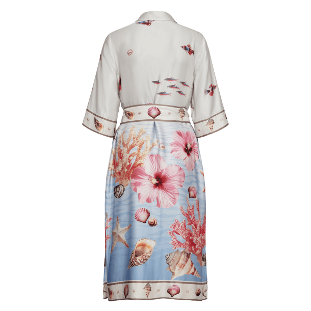 N�mph Kjole - NuOceana Shirt Dress - Skyway