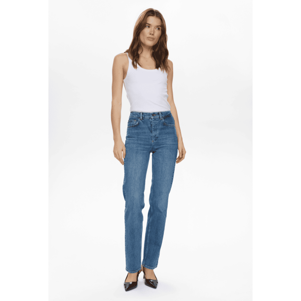 N�mph Jeans - NuOslo Straight Jeans - Medium Blue Denim