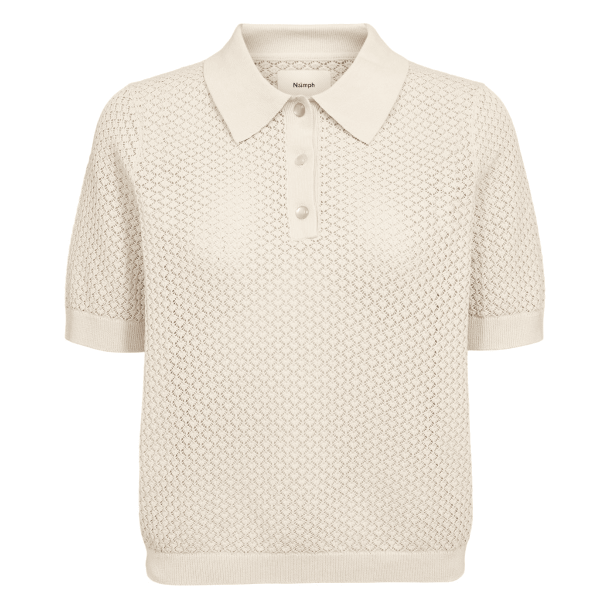 N�mph Bluse - NuRory Polo - Whitecap Gray
