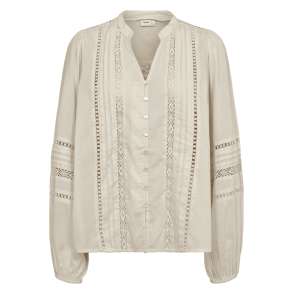 N�mph Skjorte - NuSanna Shirt - Whitecap Gray