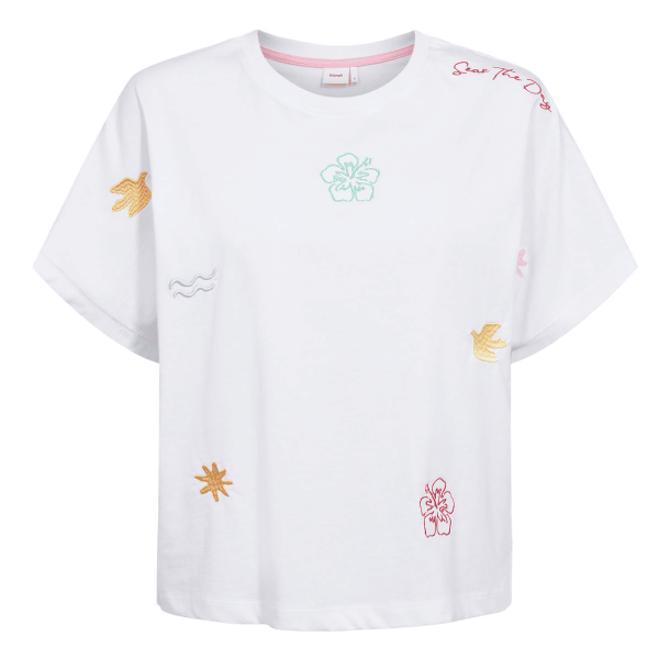 N�mph T-Shirt - NuSeanne Oversize T-Shirt - Bright White