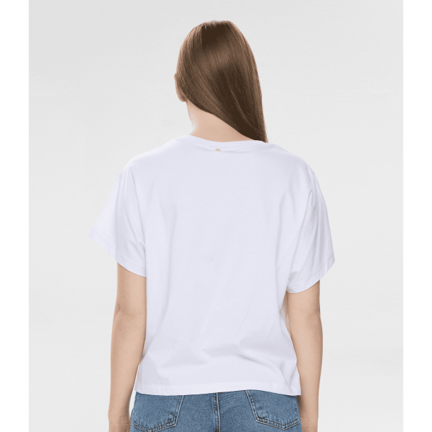 N�mph T-Shirt - NuSeanne Oversize T-Shirt - Bright White