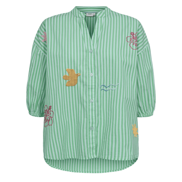 N�mph Skjorte - NuSeanne Shirt - Absinthe Green