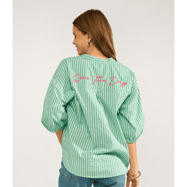 N�mph Skjorte - NuSeanne Shirt - Absinthe Green