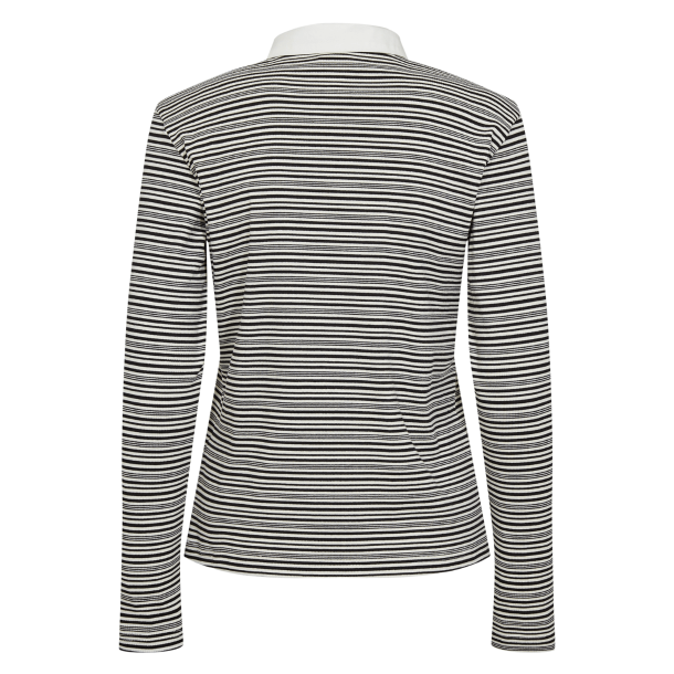 Nümph Bluse - NuSemma LS Polo - Caviar