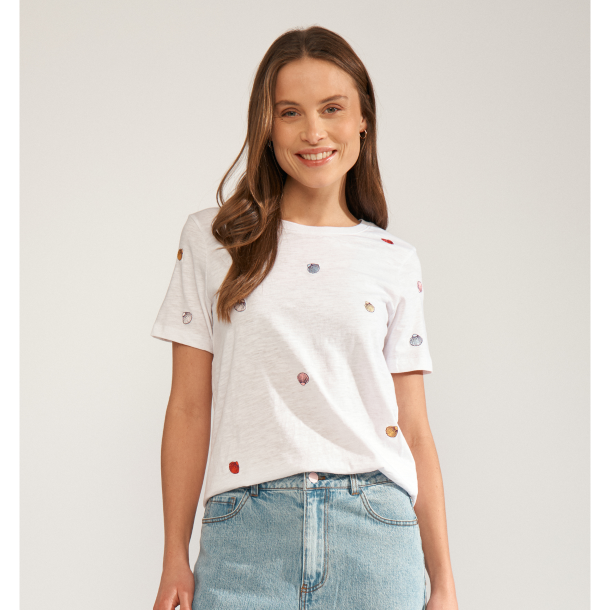 N�mph T-Shirt - NuShellpa T-Shirt - Bright White