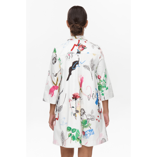 Nümph Kjole - NuSilja Shirt Dress - Pristine
