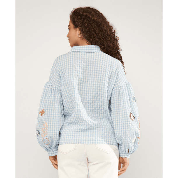 N�mph Skjorte - NuSurfer Shirt - Placid Blue