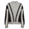 Nümph Strik - NuSuri Brushed Pattern Pullover - Light Grey Melange
