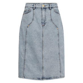 Nümph Nederdel - NuToronto Midi Skirt - Light Blue Denim 