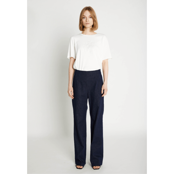 Rue de Femme Bukser - RDFOlana Wide Pants - Blue Denim