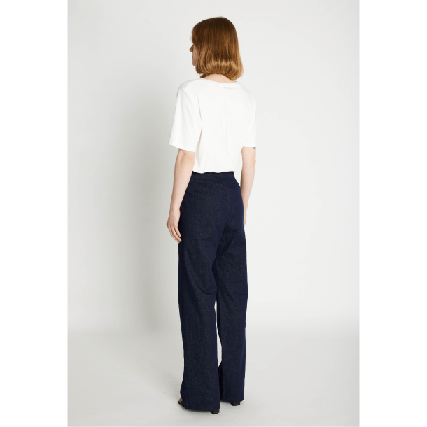 Rue de Femme Bukser - RDFOlana Wide Pants - Blue Denim