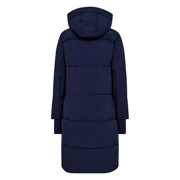 Mos Mosh Jakke - MMOllie Terma Long Coat - Maritime Blue