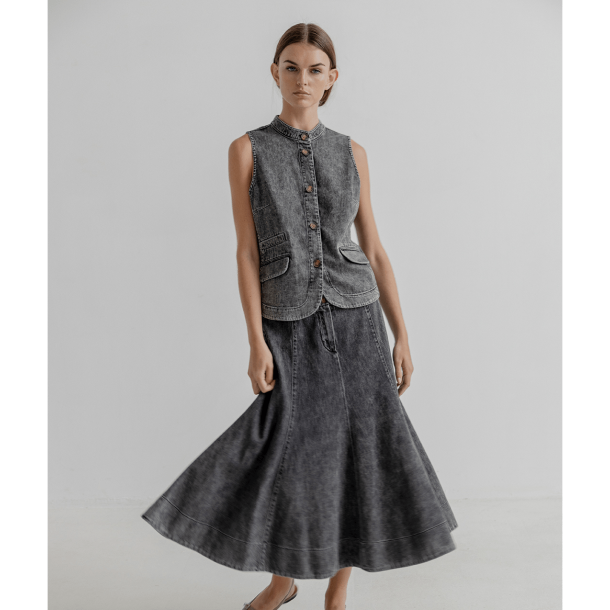 Project AJ117 Nederdel - Pam - Dusky Grey