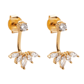 Sparv reringe - Petite Sparkles Earrings - Forgyldt