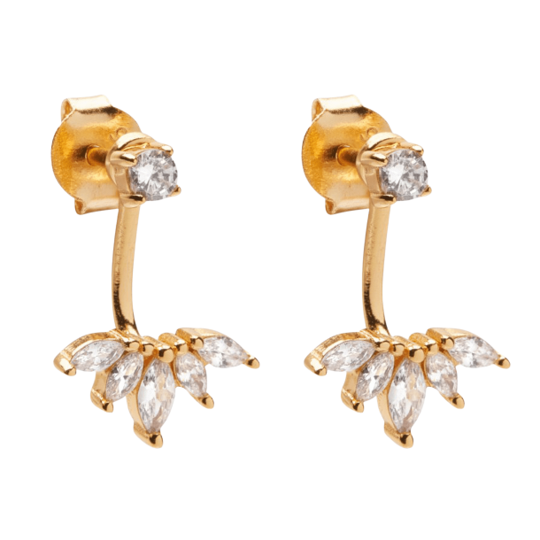 Sparv reringe - Petite Sparkles Earrings - Forgyldt