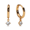 Sparv reringe - Petite Sparkling Earrings - Forgyldt