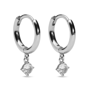 Sparv reringe - Petite Sparkling Earrings - Slv