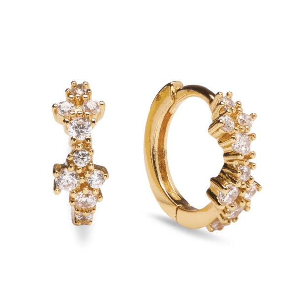 Sparv reringe - Petite Twilight Earrings - Forgyldt