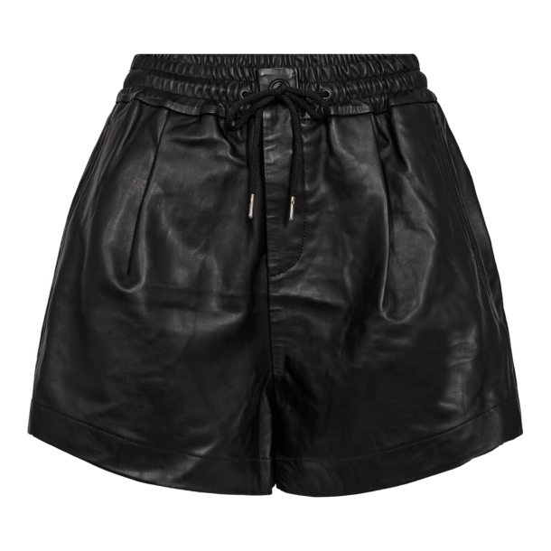 Co'couture Shorts - New PhoebeCC Leather Shorts - Black