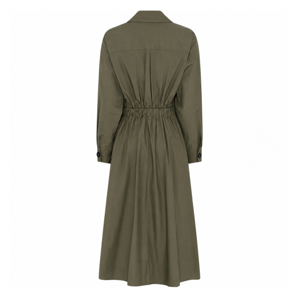 La Rouge Kjole - Pia Dress - Army Green