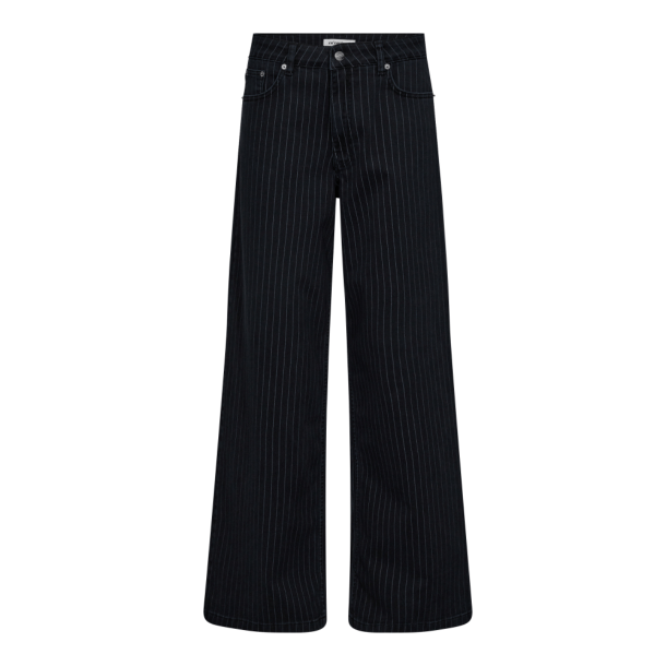 Co'couture Bukser - PinCC Wide Jeans - Black