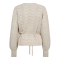 Co'couture Strik - RowCC Pointelle Tie Cardigan - Ivory