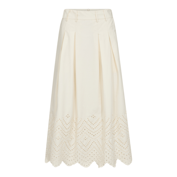 Co'couture Nederdel - PoppyCC Anglaise Skirt - Bone