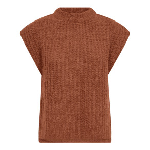 Co'couture Strik - RainaCC Knit Vest - Cognac