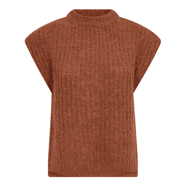 Co'couture Strik - RainaCC Knit Vest - Cognac