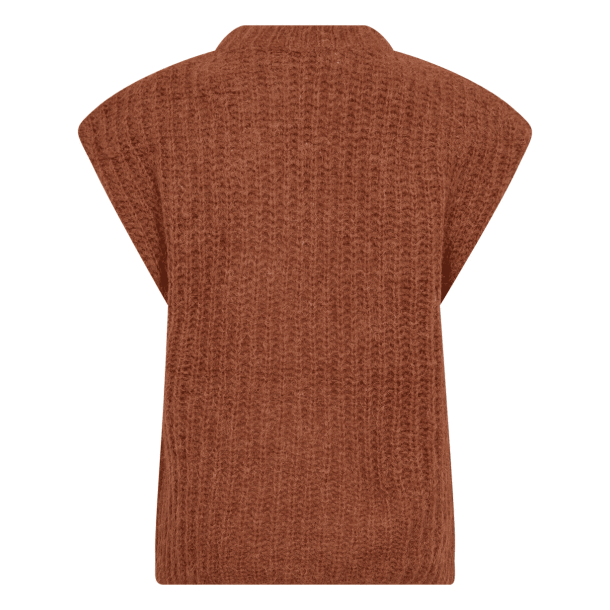 Co'couture Strik - RainaCC Knit Vest - Cognac