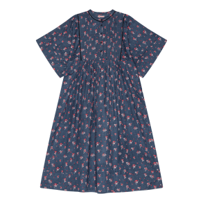 Habiba Kjole - Rebecca Dress, Short Sleeve - Sapphire