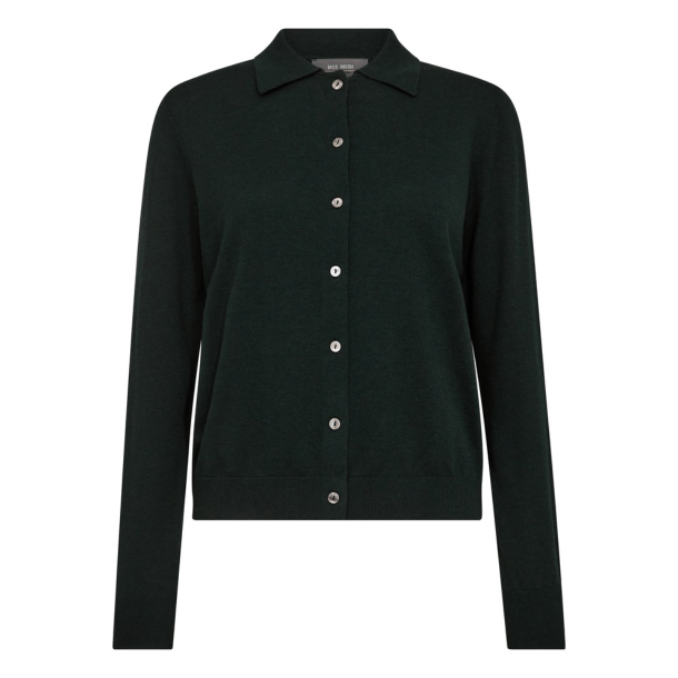 Mos Mosh Strik - MMRelena Flip Knit Cardigan - Scarab